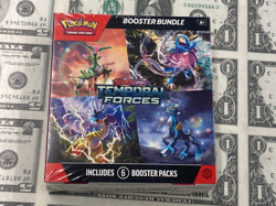Pokemon TCG Scarlet and Violet Temporal Forces Booster Bundle 6 Packs SEALED - Image 1