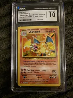 Pokemon 2023 Charizard Charizard & Ho-Oh ex Deck Holo TCG Classic #003 CGC 10 - Image 1