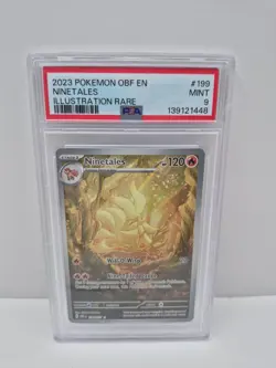 Ninetales - Illustration Rare SV03: Obsidian Flames 199/197 PSA 9 Pokemon - Image 1