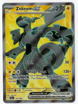 Zekrom ex 158/086 Pokemon Black Bolt Holo Ultra Rare NEAR MINT - Image 1