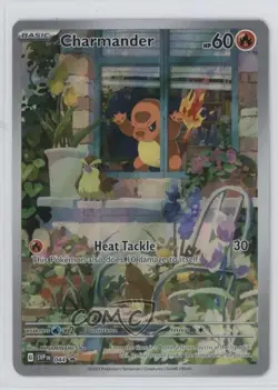 Full Art Charmander Illustration Pokemon Scarlet & Violet Black Star Promo #044 - Image 1