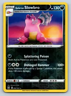 Galarian Slowbro 092/163 Reverse Holo SWSH05: Battle Styles NM - Pokemon TCG - Image 1