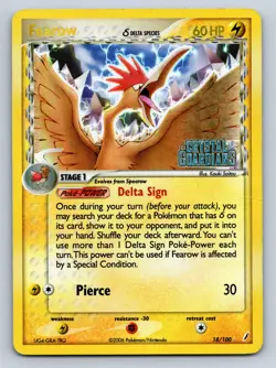 Fearow (Delta Species) 18/100 Reverse Holo Crystal Guardians HP/MP - Pokemon TCG - Image 1