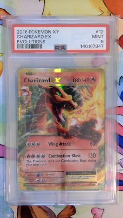 2016 Pokemon XY Charizard Ex Evolutions #12/108 PSA-9 MINT - Image 1