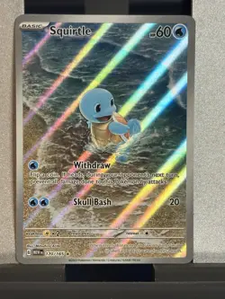 Pokemon TCG Squirtle 170/165 Scarlet & Violet 151 Illustration Rare NM - Image 1