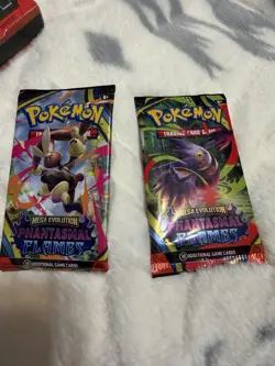 Pokemon Mega Evolution Phantasmal Flames Booster Packs Lot of 2 English TCG - Image 1