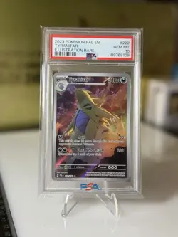 2023 POKEMON PAL EN-PALDEA EVOLVED ILLUSTRATION RARE #222 TYRANITAR PSA 10 - Image 1