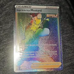 Pokemon Single Strike Style Mustard Battle Styles Secret Rare Full Art Holo - Image 1