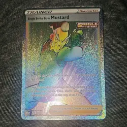 Pokemon Single Strike Style Mustard Battle Styles Secret Rare Full Art Holo - Image 3