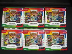 Pokemon TCG First Partner Illustration Collection Series 1 – Lot of 6 Boxes - Image 1