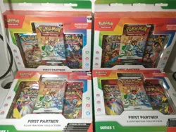 Lot of 4 Pokemon TCG First Partner Illustration Collection Series box Sealed - Image 2