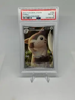 2025 POKEMON JTG EN-JOURNEY TOGETHER ILLUSTRATION RARE 168/159 FURRET - PSA 8 - Image 1