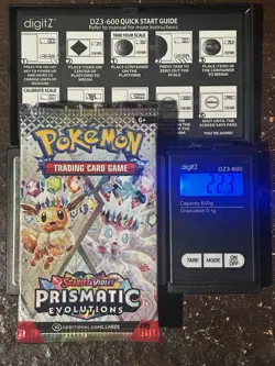 Pokemon TCG Scarlet & Violet HEAVY! Prismatic Evolutions Booster Pack 22.3-22.4G - Image 1
