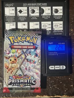 Pokemon TCG Scarlet & Violet HEAVY! Prismatic Evolutions Booster Pack 22.3-22.4G - Image 2