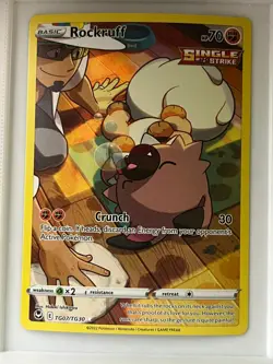 Rockruff TG07/TG30 Holo Silver Tempest Trainer Gallery Pokemon NM - Image 1
