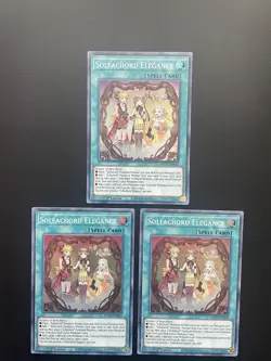 Yugioh Solfachord Elegance ANGU-EN022 Super Rare 1st Edition NM X3 - Image 1