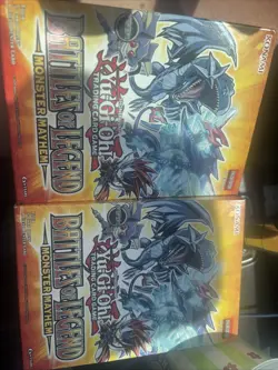 TWO Yugioh TCG: Battles Of Legend: Monster Mayhem Tuck Box 1st Edition / Sealed - Image 1