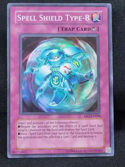 YuGiOh Unlimited Edition Spell Shield Type-8 2 x MFC-043 1 x DR1-EN098 Super LP - Image 3