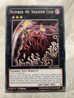 Yugioh - Number 48: Shadow Lich - MP15-EN056 - Common 1st Edition - Image 1