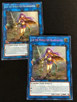 Yugioh Lib The World Key Blademaster BLMM-EN159 1ST Secret x2 (NM) - Image 1