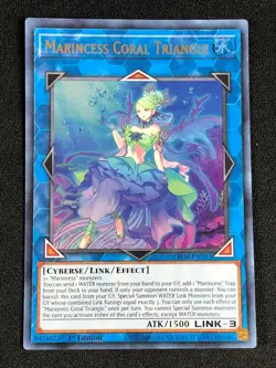 YUGIOH MARINCESS CORAL TRINAGLE LED9-EN033 1ST ULTRA NM - Image 1