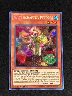 YUGIOH WITCHCRAFTER PITTORE INCH-EN015 1ST SECRET - Image 1