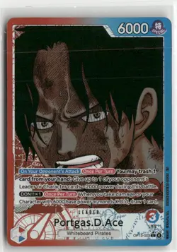 One Piece Carrying On His Will #OP13-002 Portgas.D.Ace (002) (Alternate Art) - Image 1