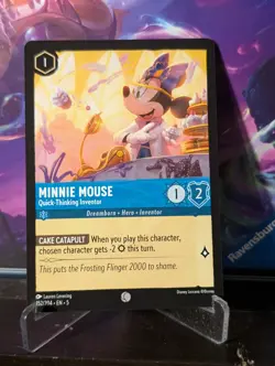 Lorcana Shimmering Skies Minnie Mouse Quick-Thinking Inventor 152/204 Non Foil - Image 1