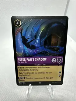 Disney Lorcana Rise of the Floodborn - Peter Pan's Shadow - 55/204 - Super Rare - Image 1