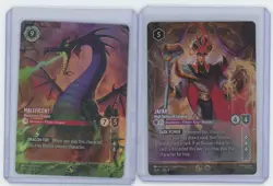 Maleficent - Monstrous Dragon Champ. Fabled Promo | Lorcana BONUS Jafar Promo - Image 1
