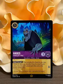 Disney Lorcana ~ Whispers In The Well - Hades Looking For A Deal 56/204 - Image 1