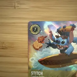 Disney Lorcana Stitch Carefree Surfer 206/204 ENCHANTED First Chapter BC-AD003 - Image 2