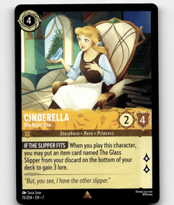 Disney Lorcana Cinderella - The Right One 15/204 - Archazia's Island - Image 1