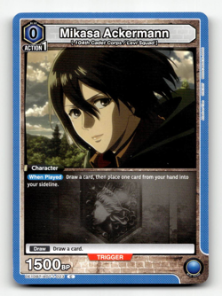 Union Arena Mikasa Ackermann (023) - UE10BT: Attack on Titan - Image 1
