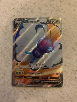 Butterfree V 177/189 Darkness Ablaze Ultra Rare Full Art Pokemon Card NM - Image 1