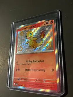 Pokemon TCG Paldean Fates Charmander Holo Card 109/091 Shiny Rare - Image 2