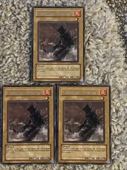 3x Yu-Gi-Oh! “Charcoal Inpachi” RARES SOD-EN001 Ex Yugioh Card Lot Read! - Image 1