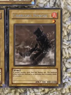 3x Yu-Gi-Oh! “Charcoal Inpachi” RARES SOD-EN001 Ex Yugioh Card Lot Read! - Image 4