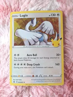 Pokemon Card Lugia 022/025 Holo Rare Celebrations 25th Anniversary TCG Card - Image 1