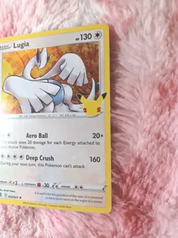 Pokemon Card Lugia 022/025 Holo Rare Celebrations 25th Anniversary TCG Card - Image 3
