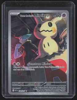 Pokemon Team Rocket's Mimikyu 238/217 Full Art Rare Holo ASC Card - Image 1