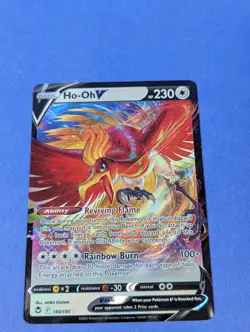 Ho-Oh V - 140/195 - Ultra Rare Holo Silver Tempest - Pokemon Card - NM - Image 1