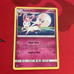 Sylveon 87/131 Rare Forbidden Light Sun & Moon Pokemon Card NM - Image 1