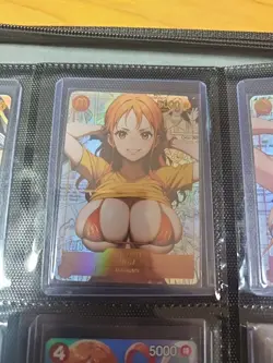 ❤ NAMI Manga One Piece Anime Waifu Card Girl Foil Doujin Holo ACG❤ - Image 1