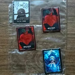 One Piece TCG Don Card Lot 11x Holo + 8 Foil Cards NM + 3x 10ct Promo Sleeves - Image 4