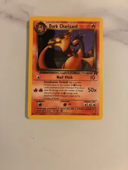 Dark Charizard 21/82 - Team Rocket Non Holo Pokemon Card TCG Unlimited Rare - LP - Image 1