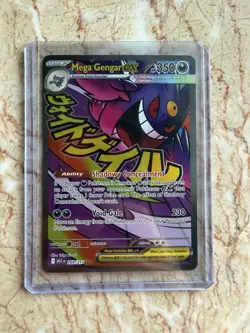 Pokemon TCG Mega Gengar EX Full Art Holo Card 269/217 Psychic 350 HP - Image 1