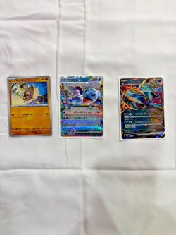 Pokemon Cards 3pcs Set - Roaring Moon ex, Lapras ex, Mankey - Japanese - Image 1