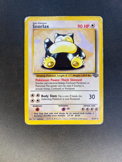 Snorlax 27/64 Jungle Set Non Holo Rare Vintage Pokemon Card 1999 WOTC - Image 1