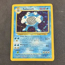 Poliwrath 13/102 Base Set Holo Rare 1999 Wizards Pokemon TCG Card English - Image 1